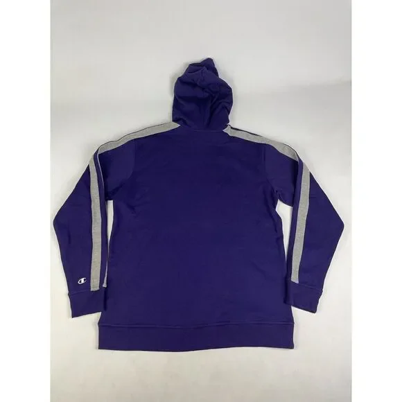 Clemson Tigers Champion Purple and Gray Hoodie Men’s Large - Picture 7 of 8